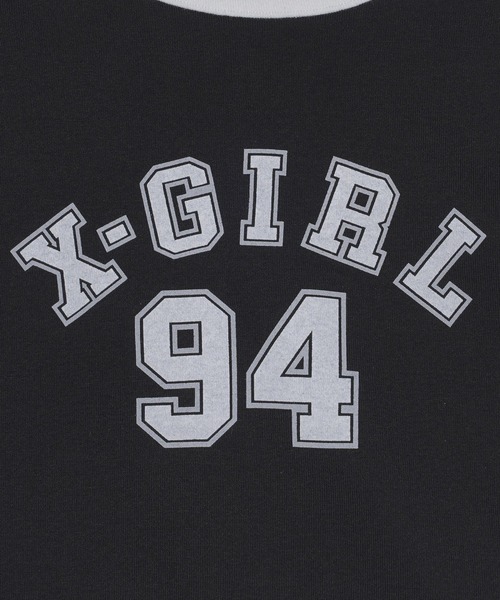 X-girl（エックスガール）の「NUMBERING S/S BABY TEE（Tシャツ/カットソー・レディース・ブラック/ホワイト/ネイビー・S/M）」の16枚目の写真