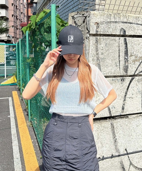 ENVYM(アンビー)の「クルーネックシアートップス(Tシャツ/カットソー・レディース・ブラック/ホワイト・FREE)」の18枚目の写真