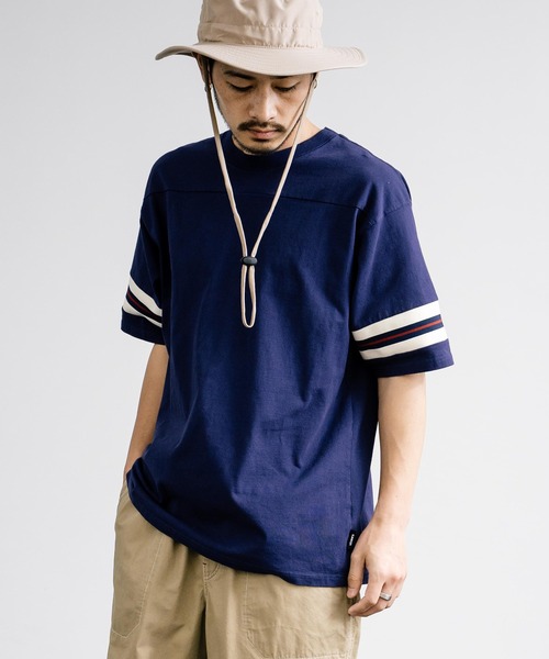 KRIFF MAYER(クリフメイヤー)の「KRIFF MAYER クリフメイヤー リブラインフットボール半袖Tシャツ 2355803(Tシャツ/カットソー・メンズ・ブラック/ネイビー/オフホワイト・XL/L/M)」の12枚目の写真