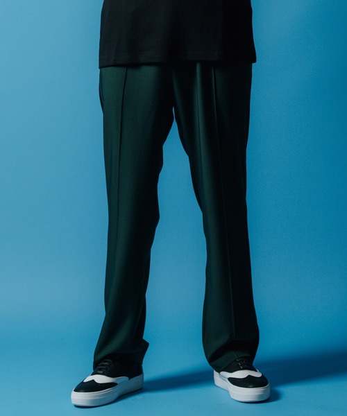 【セール】LINE KNIT TAPE EASY CARE TRACK PANTS / ニット テープ トラック パンツ(その他パンツ)|CRIMIE(クライミー)
