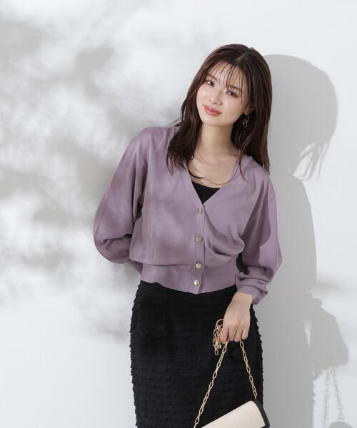 PROPORTION BODY DRESSING（プロポーションボディドレッシング）の「ベーシックカーデ / 1214274600（カーディガン/ボレロ・レディース・ブラック/パープル/グリーン/ホワイト系その他・FREE）」の13枚目の写真