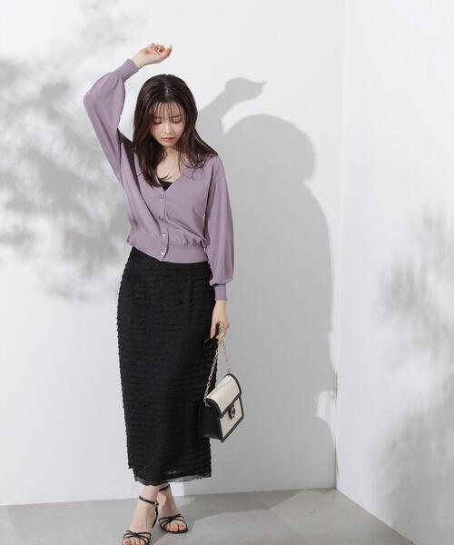 PROPORTION BODY DRESSING（プロポーションボディドレッシング）の「ベーシックカーデ / 1214274600（カーディガン/ボレロ・レディース・ブラック/パープル/グリーン/ホワイト系その他・FREE）」の12枚目の写真