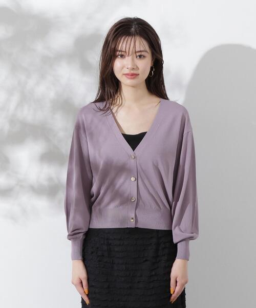 PROPORTION BODY DRESSING（プロポーションボディドレッシング）の「ベーシックカーデ / 1214274600（カーディガン/ボレロ・レディース・ブラック/パープル/グリーン/ホワイト系その他・FREE）」の11枚目の写真