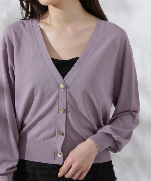 PROPORTION BODY DRESSING（プロポーションボディドレッシング）の「ベーシックカーデ / 1214274600（カーディガン/ボレロ・レディース・ブラック/パープル/グリーン/ホワイト系その他・FREE）」の8枚目の写真