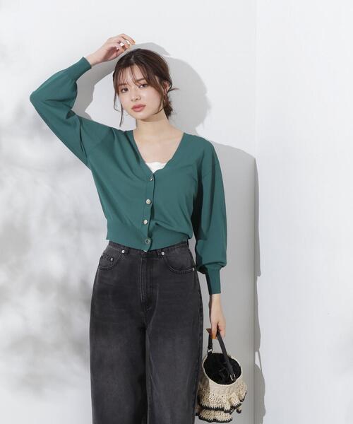 PROPORTION BODY DRESSING（プロポーションボディドレッシング）の「ベーシックカーデ / 1214274600（カーディガン/ボレロ・レディース・ブラック/パープル/グリーン/ホワイト系その他・FREE）」の5枚目の写真