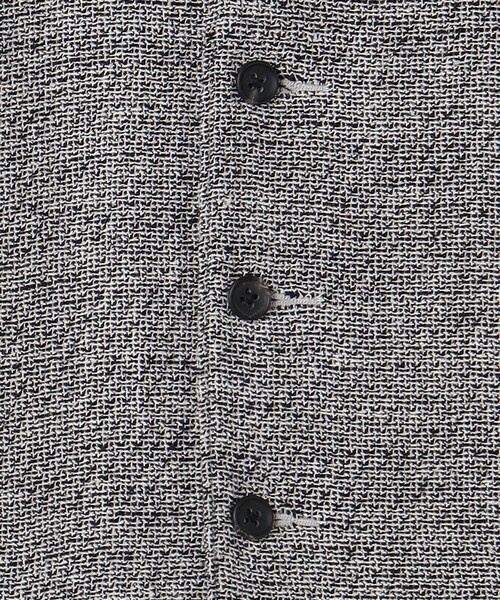 HAVERSACK（ハバーザック）の「＜Haversack＞ ツイード ノーカラージャケット（ノーカラージャケット・メンズ・グレー・M）」の3枚目の写真