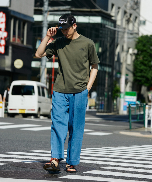 JOURNAL STANDARD relume（ジャーナルスタンダード　レリューム）の「コットンリネン 2タック デニムスラックス（デニムパンツ・メンズ・サックスブルー/ネイビー・LARGE/MEDIUM）」の3枚目の写真