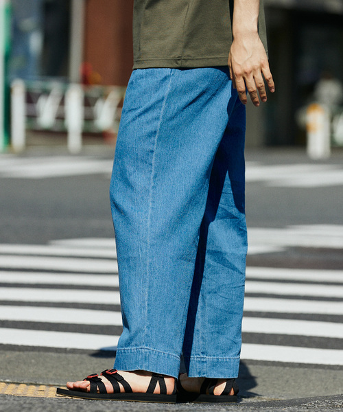 JOURNAL STANDARD relume（ジャーナルスタンダード　レリューム）の「コットンリネン 2タック デニムスラックス（デニムパンツ・メンズ・サックスブルー/ネイビー・LARGE/MEDIUM）」の7枚目の写真