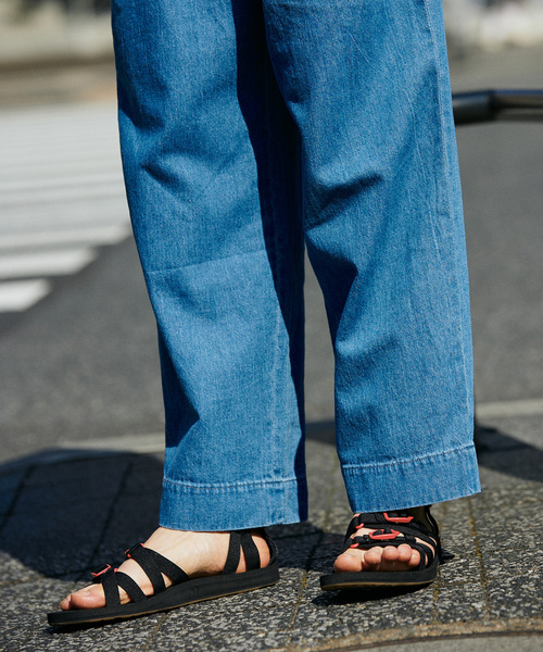 JOURNAL STANDARD relume（ジャーナルスタンダード　レリューム）の「コットンリネン 2タック デニムスラックス（デニムパンツ・メンズ・サックスブルー/ネイビー・LARGE/MEDIUM）」の10枚目の写真