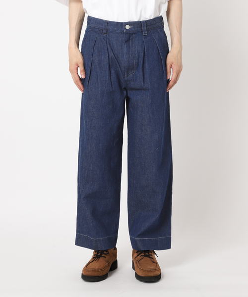 JOURNAL STANDARD relume（ジャーナルスタンダード　レリューム）の「コットンリネン 2タック デニムスラックス（デニムパンツ・メンズ・サックスブルー/ネイビー・LARGE/MEDIUM）」の21枚目の写真