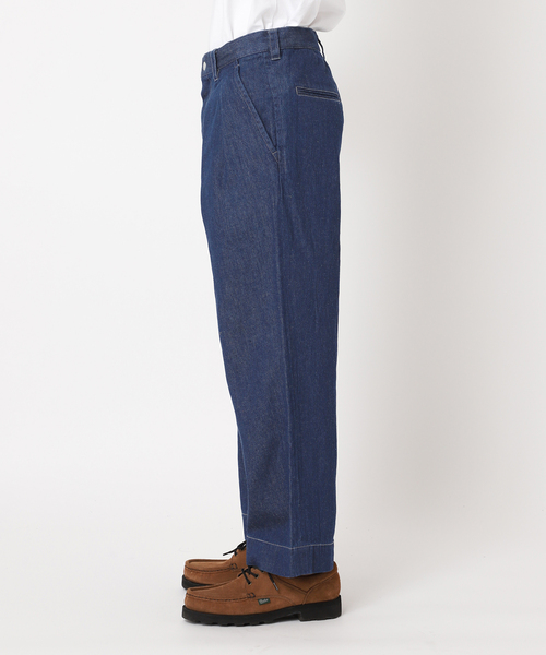 JOURNAL STANDARD relume（ジャーナルスタンダード　レリューム）の「コットンリネン 2タック デニムスラックス（デニムパンツ・メンズ・サックスブルー/ネイビー・LARGE/MEDIUM）」の22枚目の写真