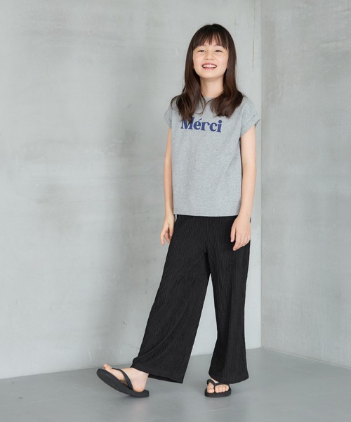 coca（coca）（コカ）の「【WEB限定セール】キッズ 親子お揃いシボシャーリングイージーパンツ（その他パンツ・キッズ・アイボリー/レッド/ブラック・110/140/130/120）」の8枚目の写真