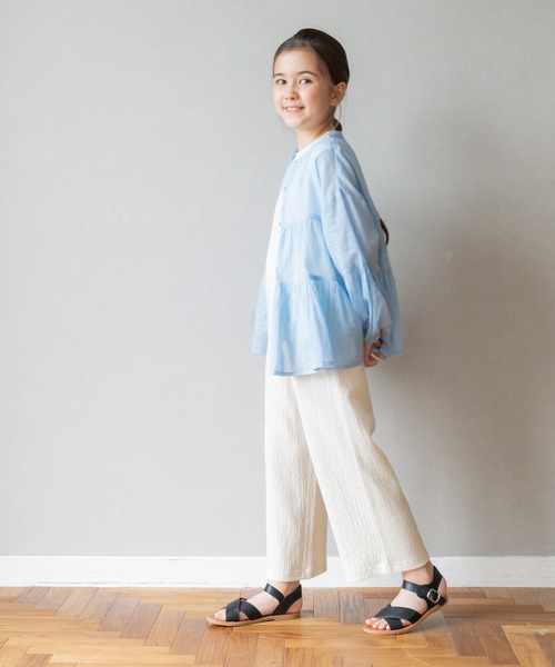 coca（coca）（コカ）の「【WEB限定セール】キッズ 親子お揃いシボシャーリングイージーパンツ（その他パンツ・キッズ・アイボリー/レッド/ブラック・110/140/130/120）」の7枚目の写真
