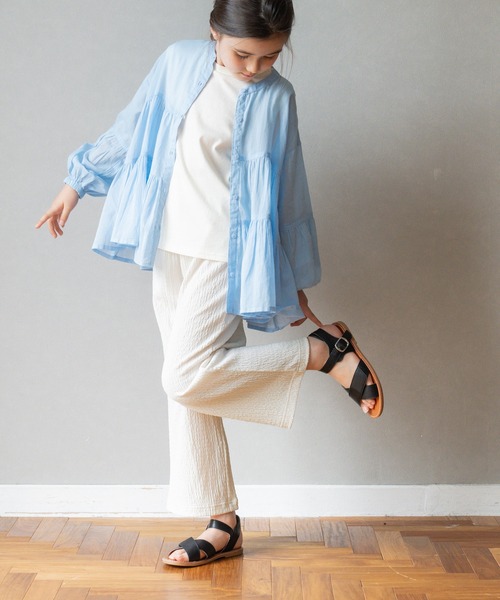 coca（coca）（コカ）の「【WEB限定セール】キッズ 親子お揃いシボシャーリングイージーパンツ（その他パンツ・キッズ・アイボリー/レッド/ブラック・110/140/130/120）」の5枚目の写真