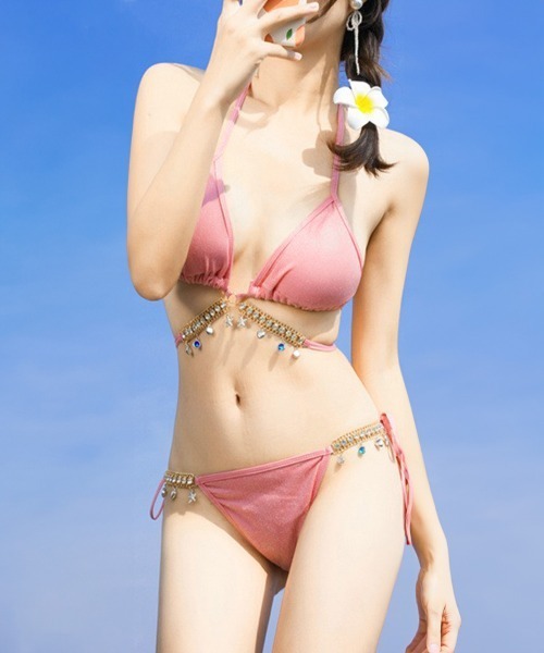 水着 3点セット ビキニ ギャザー スモールチェスト セクシー 夏 楽天市場】Miniministore ビキニ水着3点セット セパレート