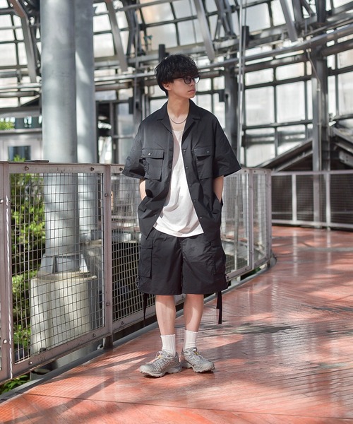 INTERPLAY（インタープレイ）の「【INTERPLAY x たいが】カーゴ ドローストリングス ショートパンツ（カーゴパンツ・メンズ・ブラック/カーキ/ベージュ・FREE）」の6枚目の写真