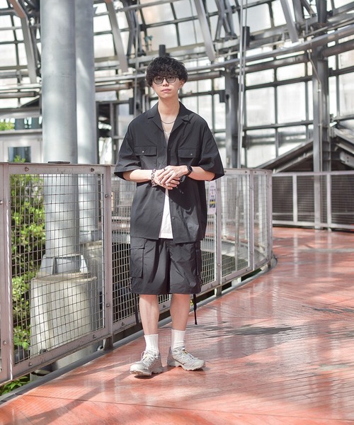 INTERPLAY（インタープレイ）の「【INTERPLAY x たいが】カーゴ ドローストリングス ショートパンツ（カーゴパンツ・メンズ・ブラック/カーキ/ベージュ・FREE）」の7枚目の写真