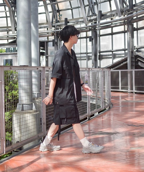 INTERPLAY（インタープレイ）の「【INTERPLAY x たいが】カーゴ ドローストリングス ショートパンツ（カーゴパンツ・メンズ・ブラック/カーキ/ベージュ・FREE）」の10枚目の写真