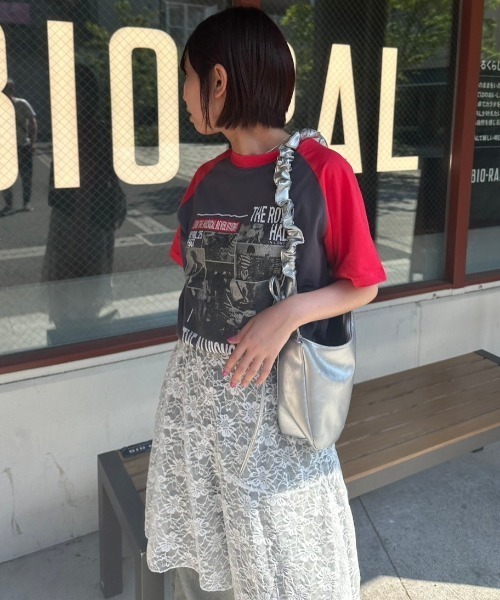 nemne store（ネンネストア）の「《低身長サイズあり》アソートラグランTシャツ（Tシャツ/カットソー・レディース・スミクロ/オートミール/ホワイト系その他/オフホワイト/杢グレー/ブラック系その他・SMALL/MEDIUM/LARGE）」の3枚目の写真