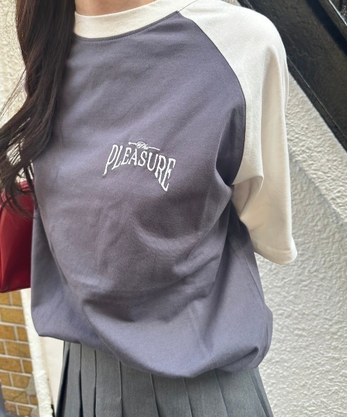 nemne store（ネンネストア）の「《低身長サイズあり》アソートラグランTシャツ（Tシャツ/カットソー・レディース・スミクロ/オートミール/ホワイト系その他/オフホワイト/杢グレー/ブラック系その他・SMALL/MEDIUM/LARGE）」の15枚目の写真