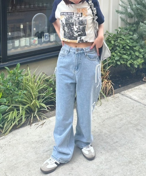 nemne store（ネンネストア）の「《低身長サイズあり》アソートラグランTシャツ（Tシャツ/カットソー・レディース・スミクロ/オートミール/ホワイト系その他/オフホワイト/杢グレー/ブラック系その他・SMALL/MEDIUM/LARGE）」の17枚目の写真