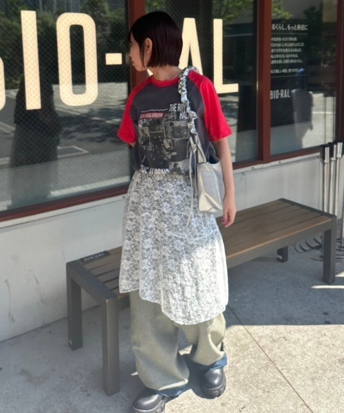 nemne store（ネンネストア）の「《低身長サイズあり》アソートラグランTシャツ（Tシャツ/カットソー・レディース・スミクロ/オートミール/ホワイト系その他/オフホワイト/杢グレー/ブラック系その他・SMALL/MEDIUM/LARGE）」の22枚目の写真