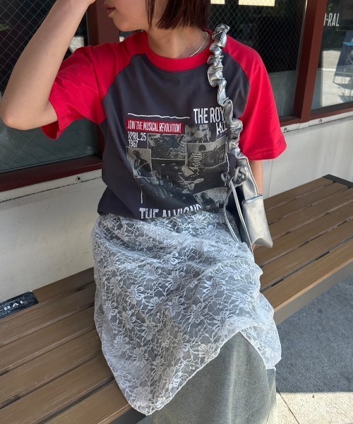 nemne store（ネンネストア）の「《低身長サイズあり》アソートラグランTシャツ（Tシャツ/カットソー・レディース・スミクロ/オートミール/ホワイト系その他/オフホワイト/杢グレー/ブラック系その他・SMALL/MEDIUM/LARGE）」の20枚目の写真