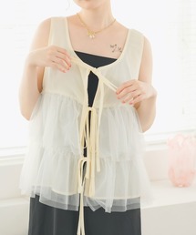 moulis'（ムーリス）の「フロントリボンチュールベスト（ダウンジャケット/コート）」