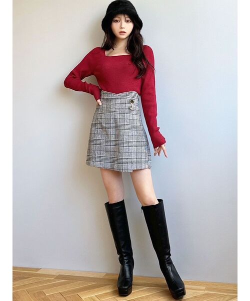 RESEXXY（リゼクシー）の「ハイウエストスカパン（その他パンツ・レディース・その他1/アイボリー/ブラック・FREE）」の16枚目の写真