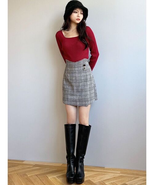 RESEXXY（リゼクシー）の「ハイウエストスカパン（その他パンツ・レディース・その他1/アイボリー/ブラック・FREE）」の19枚目の写真