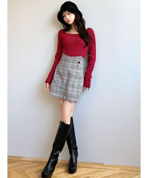 RESEXXY（リゼクシー）の「ハイウエストスカパン（その他パンツ・レディース・その他1/アイボリー/ブラック・FREE）」の9枚目の写真