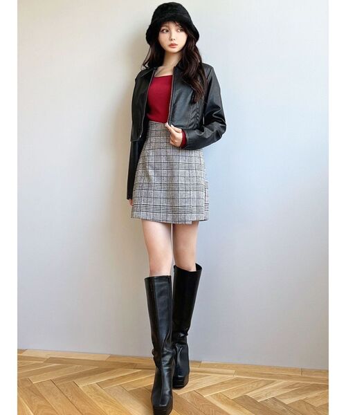 RESEXXY（リゼクシー）の「ハイウエストスカパン（その他パンツ・レディース・その他1/アイボリー/ブラック・FREE）」の6枚目の写真