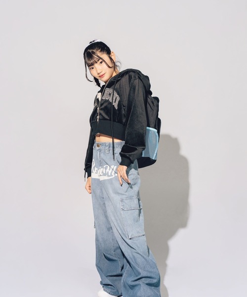 repipi armario（レピピ アルマリオ）の「【HOnOKAコラボ】ロゴカーゴパンツ（カーゴパンツ・キッズ・ブラック系/ブルー系・MEDIUM/LARGE/SMALL）」の15枚目の写真