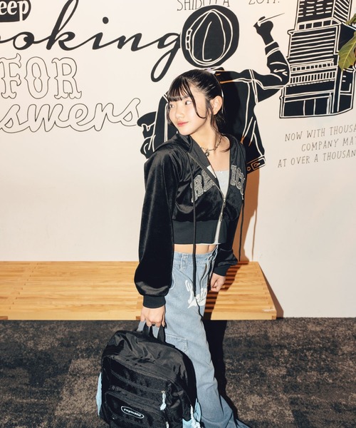 repipi armario（レピピ アルマリオ）の「【HOnOKAコラボ】ロゴカーゴパンツ（カーゴパンツ・キッズ・ブラック系/ブルー系・MEDIUM/LARGE/SMALL）」の16枚目の写真