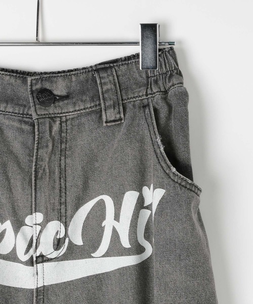 repipi armario（レピピ アルマリオ）の「【HOnOKAコラボ】ロゴカーゴパンツ（カーゴパンツ・キッズ・ブラック系/ブルー系・MEDIUM/LARGE/SMALL）」の3枚目の写真