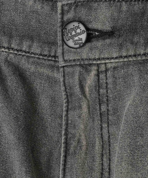 repipi armario（レピピ アルマリオ）の「【HOnOKAコラボ】ロゴカーゴパンツ（カーゴパンツ・キッズ・ブラック系/ブルー系・MEDIUM/LARGE/SMALL）」の6枚目の写真