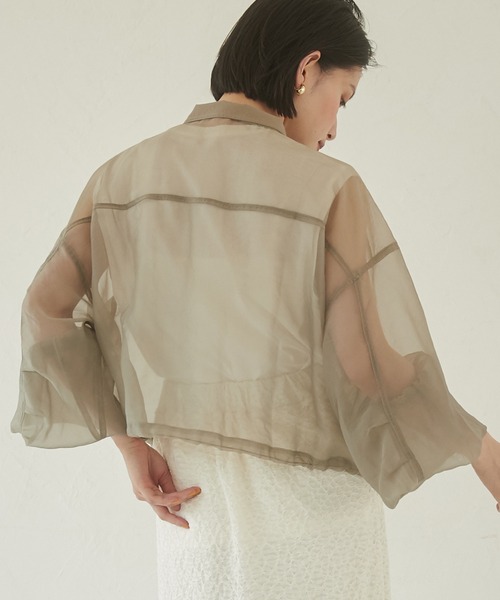 HIGH LAND WOOL ハンティング ショートブルゾン ブラウン 予約]ステッチシアーショートジャケット/ブラウン – Lumier