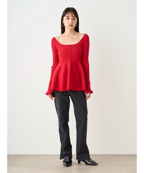 SNIDEL（スナイデル）の「スリムデニムパンツ（デニムパンツ・レディース・インディゴブルー/ブラック/ライトブルー・0/00/1）」の18枚目の写真