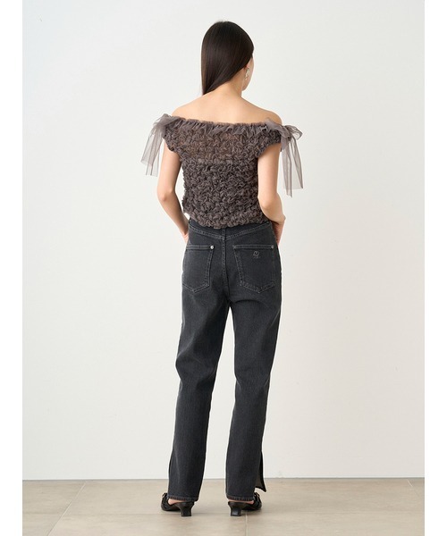 SNIDEL（スナイデル）の「スリムデニムパンツ（デニムパンツ・レディース・インディゴブルー/ブラック/ライトブルー・0/00/1）」の16枚目の写真