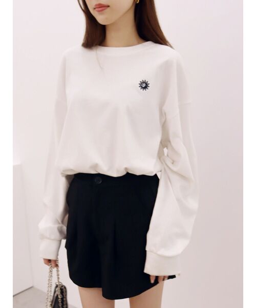 EVRIS(エヴリス)の「SUNNYロンT(Tシャツ/カットソー・レディース・ホワイト/ブラック/レッド/その他/その他2・FREE)」の2枚目の写真