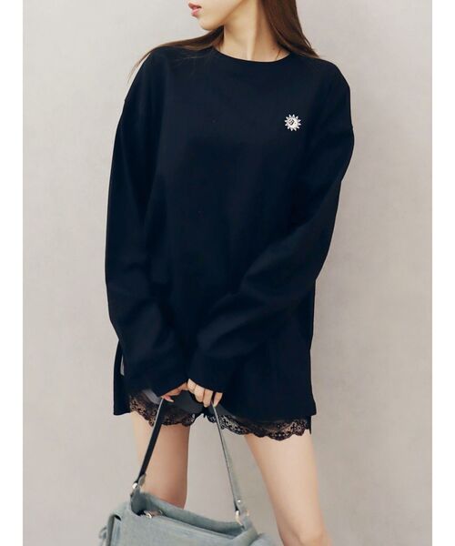 EVRIS(エヴリス)の「SUNNYロンT(Tシャツ/カットソー・レディース・ホワイト/ブラック/レッド/その他/その他2・FREE)」の3枚目の写真