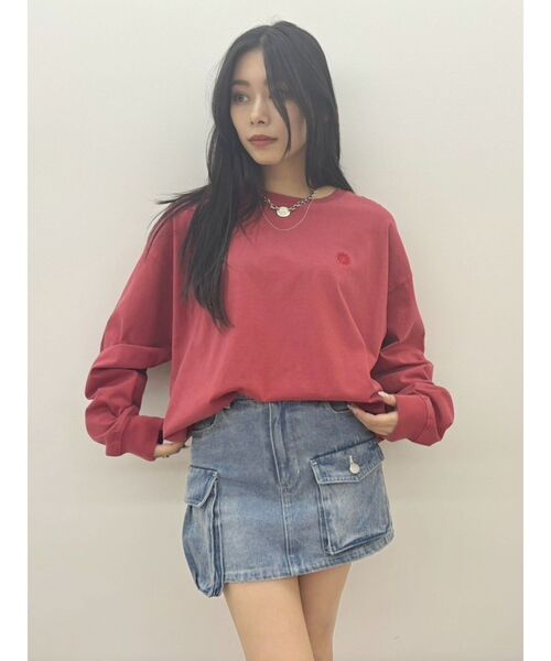 EVRIS(エヴリス)の「SUNNYロンT(Tシャツ/カットソー・レディース・ホワイト/ブラック/レッド/その他/その他2・FREE)」の12枚目の写真