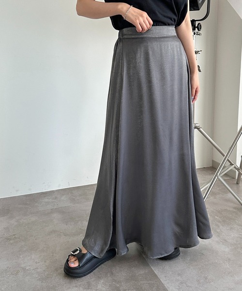 セール】ヴィンテージサテンAラインスカート【ZOZOTOWN限定アイテム