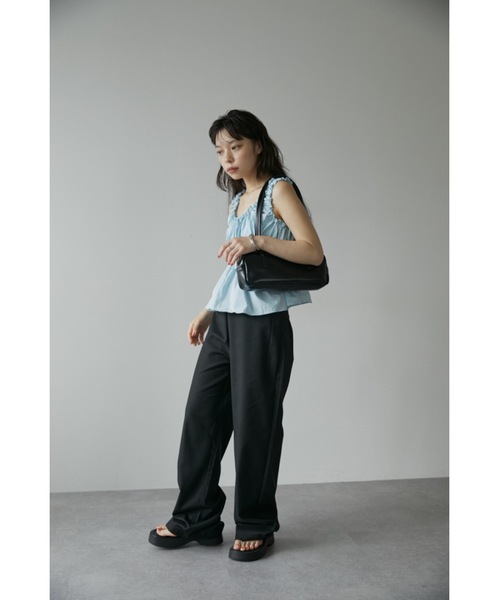 DRWCYS（ドロシーズ）の「ギャザーリボントップス（キャミソール・レディース・ブルー/ホワイト・FREE）」の9枚目の写真