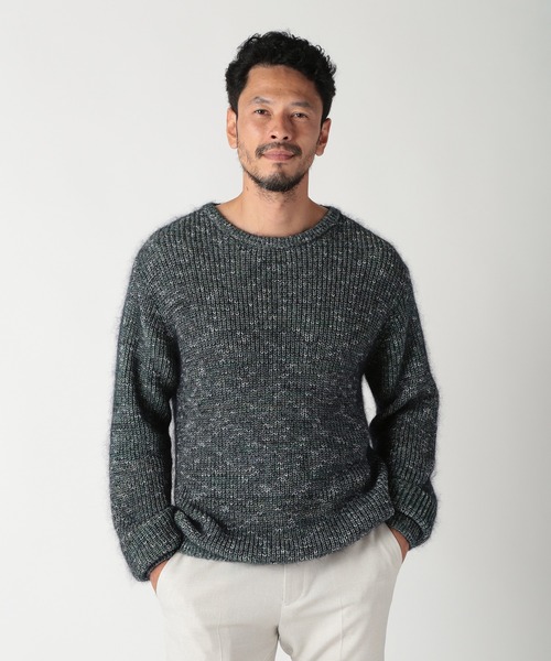 MEN'S BIGI(メンズビギ)の「キッドモヘアニット(ニット/セーター・メンズ・ブルー/グリーン・03/02/01/04)」の22枚目の写真
