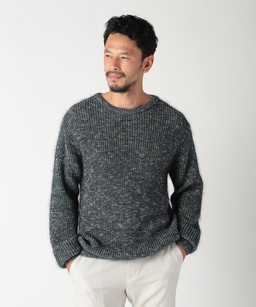 MEN'S BIGI(メンズビギ)の「キッドモヘアニット(ニット/セーター・メンズ・ブルー/グリーン・03/02/01/04)」の12枚目の写真