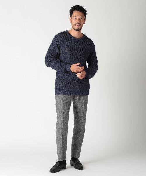 MEN'S BIGI(メンズビギ)の「キッドモヘアニット(ニット/セーター・メンズ・ブルー/グリーン・03/02/01/04)」の9枚目の写真