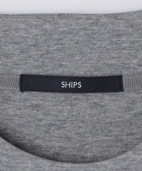 【WEB限定】SHIPS: テレワーク ビズ ワンポイントロゴ ハイゲージ ダブルニット スウェット（スウェット）｜SHIPS（シップス）