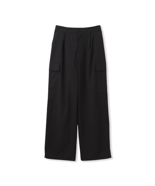 Droite lautreamont(ドロワットロートレアモン)の「ミノテックストレッチウェザーパンツ≪洗濯機で洗える≫(カーゴパンツ・レディース・ベージュ/ブラック/オフホワイト・S/M)」の2枚目の写真