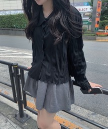 イケラインリンクルオープンシャツ